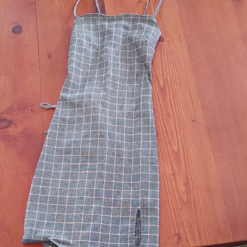 Plaid Spaghetti Strap Dress